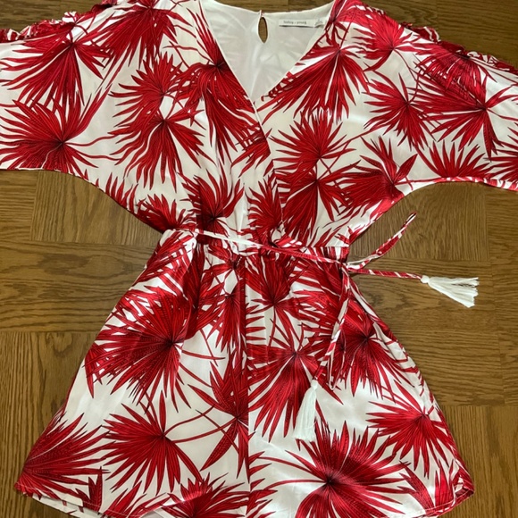 Anthropologie Bishop Young White and Red Romper Small S - Picture 2 of 2